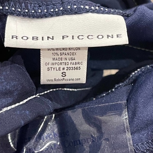 Robin Piccone Valeria Indigo Low Rise Bikini Bottoms Moderate Size S NWOT - Picture 10 of 11